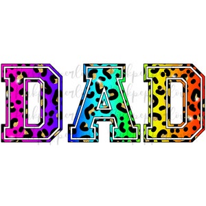 Papà png, scritta leopardata, disegno sublimatico, stampa t-shirt, disegno leopardato