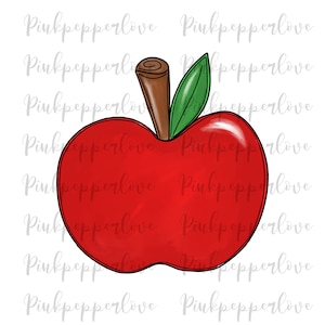 Apple png, red apple png, sublimation apple, school png, teacher png, apple clipart, kindergarten clipart, commercial use