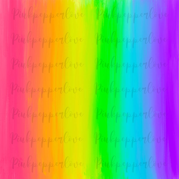 Rainbow digital paper, rainbow png, scrapbooking, hand painted, rainbow background, rainbow pattern, brush strokes, commercial use