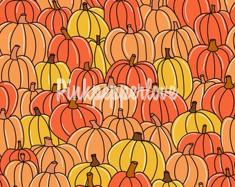 Pumpkin Seamless pattern, Repeated pumpkin, background with pumpkins, fall seamless file, pumpkin seamless file