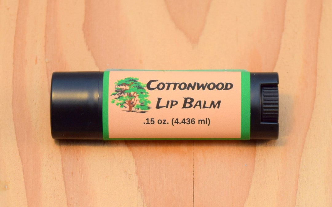 Cottonwood Lip Balm .15 Oz. Oval Tube Wildcrafted Buds Etsy New Zealand