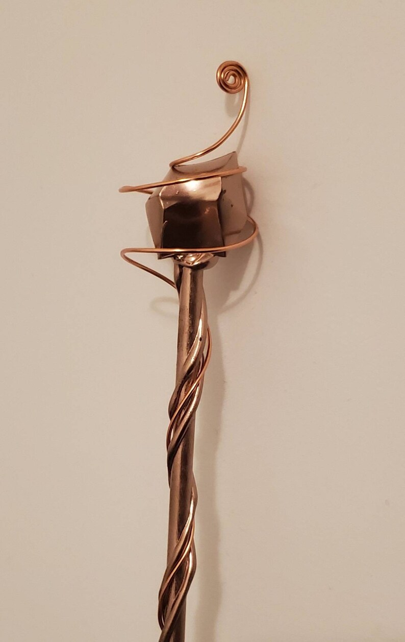 wedding wand metallic wand queen wand princess wand Rose gold metallic wand girl wand gemstone wand
