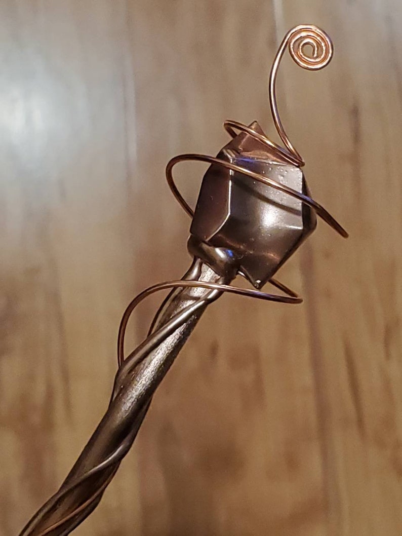 wedding wand metallic wand queen wand princess wand Rose gold metallic wand girl wand gemstone wand