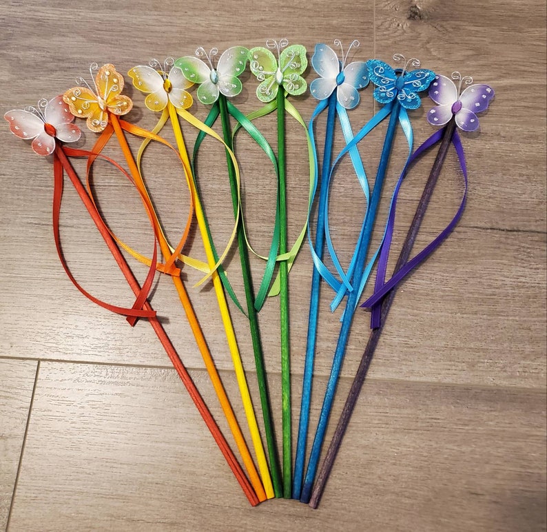 Fairy wands princess wand butterfly wands party favor wand Etsy