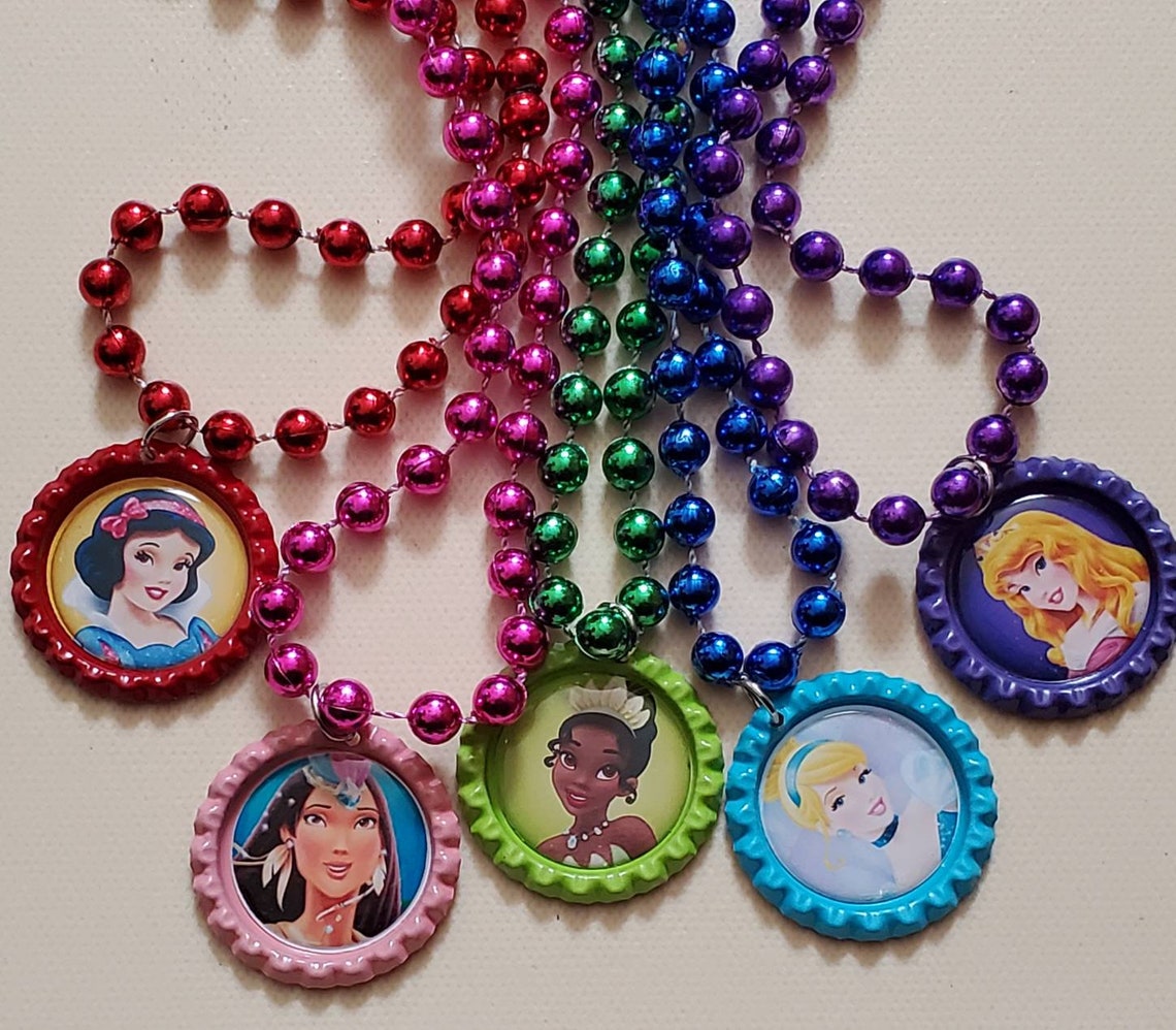 Disney princess necklace Disney princess party favor Etsy