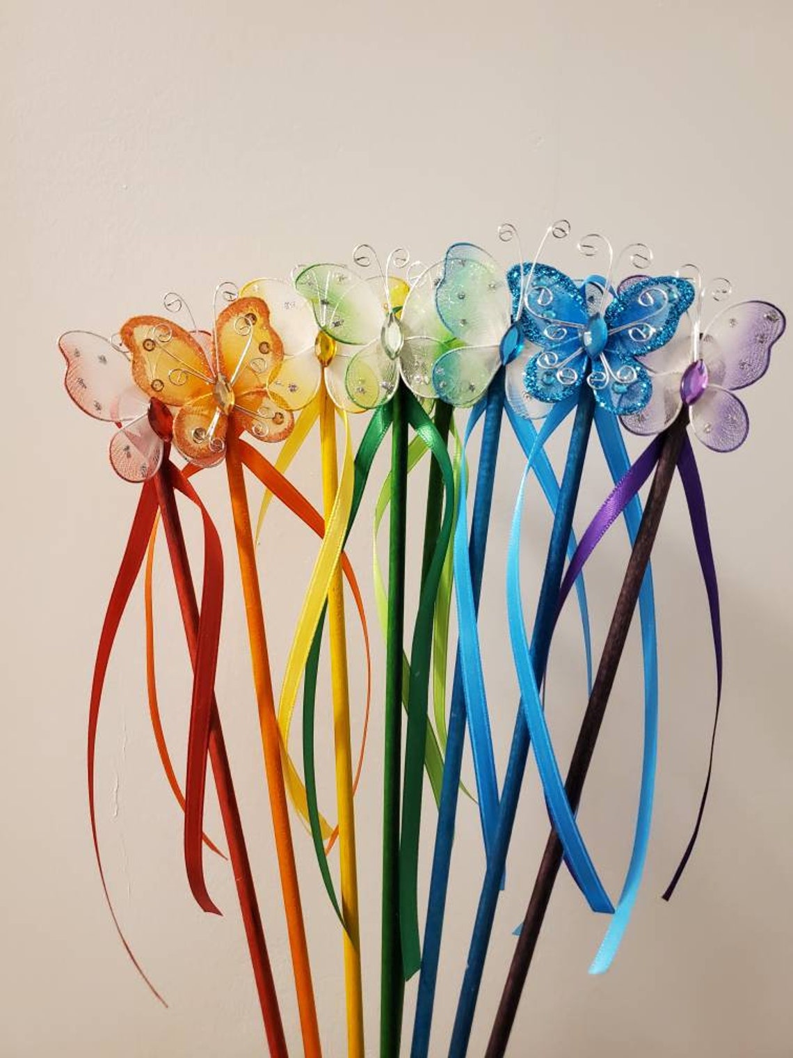 Fairy wands princess wand butterfly wands party favor wand Etsy