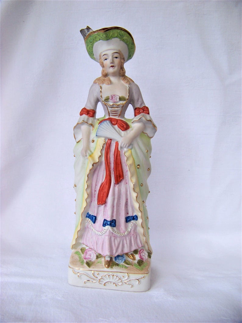 Porcelain Figurine Colonial Woman Made in Occupied Japan Etsy New Zealand