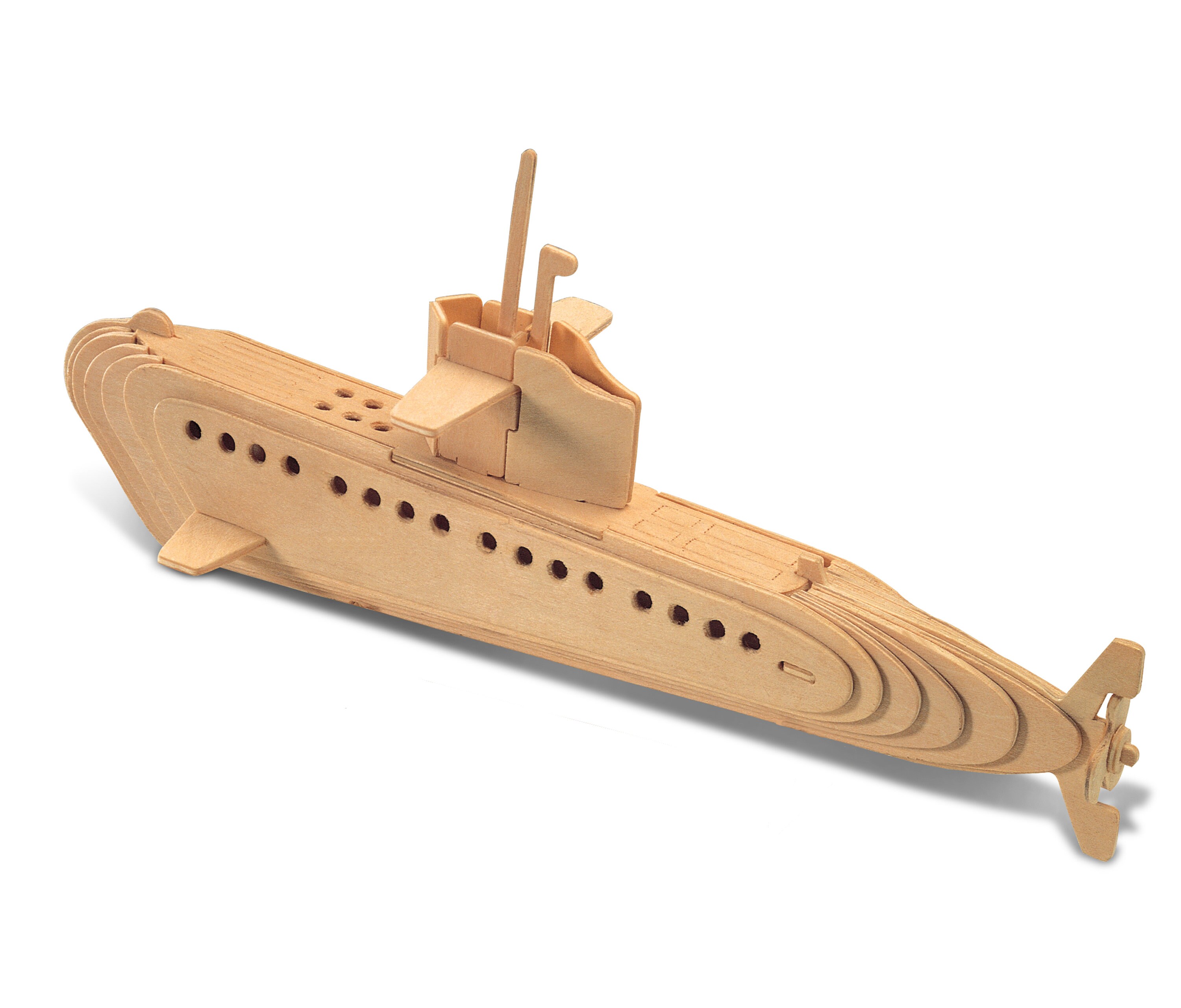 Puzzled 3D Puzzle Submarine Wood 