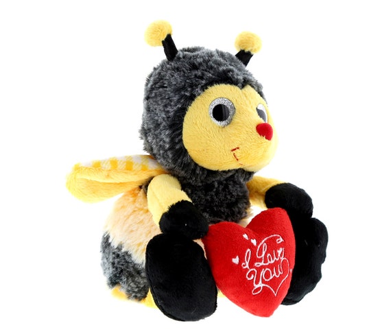 Dollibu I LOVE YOU Bumble Bee Cute Soft Stuffed Animal With - Etsy
