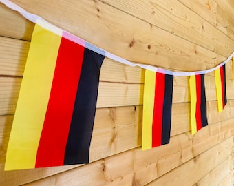 German Flag Bunting, 20 Flags, 5m Polyester Decoration
