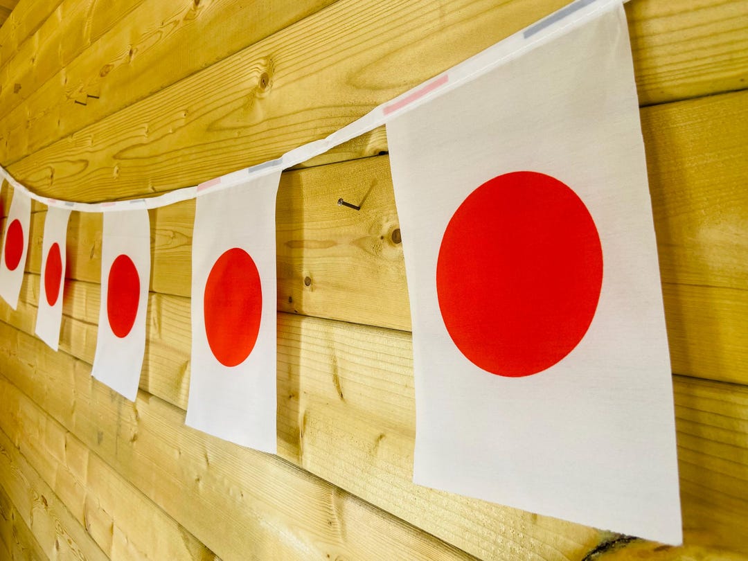 Japan Japanese Flag Bunting - 20 Flag 5.5m Long, Event Decoration Ideal ...