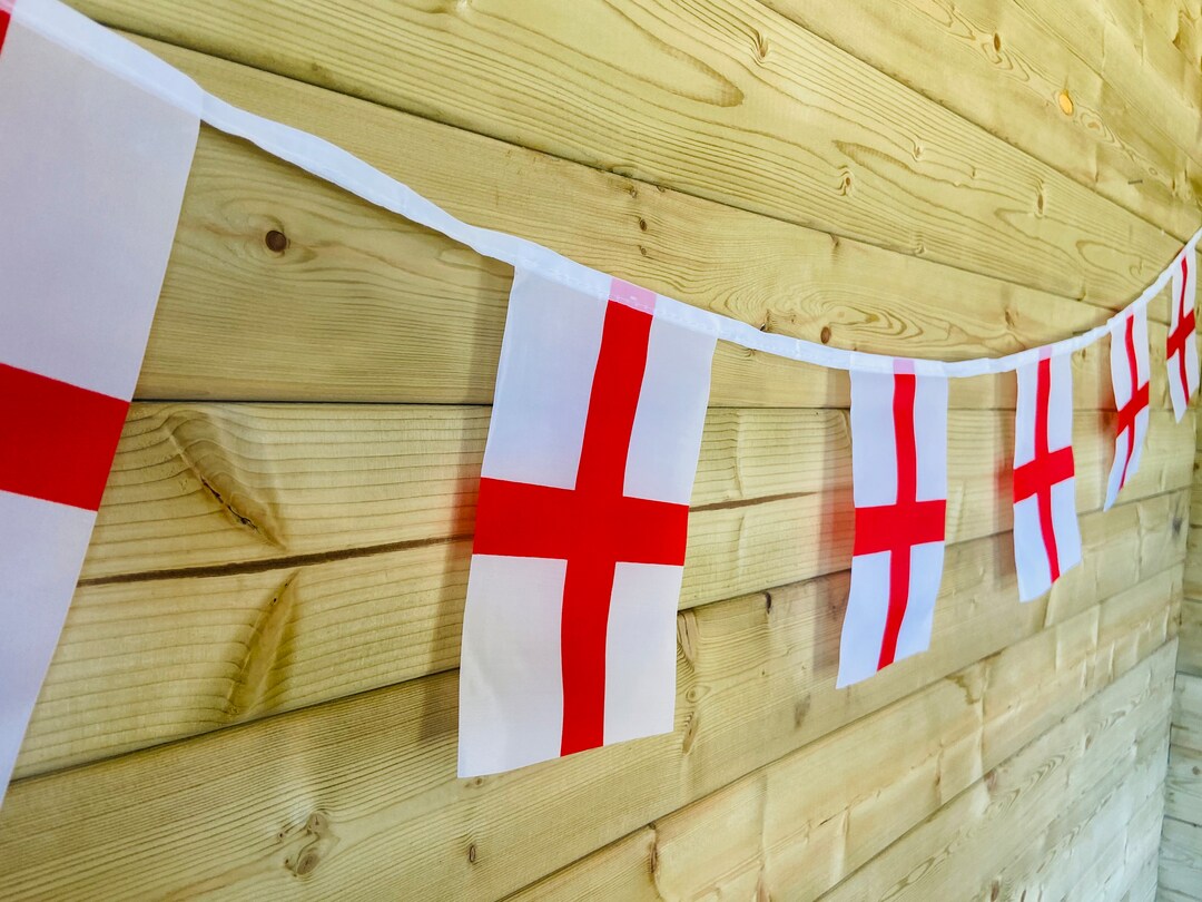 England Flag Bunting Perfect for Any National Traditional Etsy
