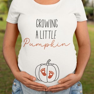 Growing A Little Pumpkin Shirt Fall Maternity Sweater Pregnancy Thanksgiving Sweatshirt Fall Pregnancy Announcement Gift Pregnancy Reveal