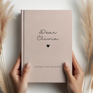 Diario personalizado "Cartas a mi hija", libro "Cartas para mi hijo" personalizado, opciones de color, nombre personalizado, regalo personalizado, recuerdo.