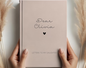 Lettere al mio diario figlia personalizzato, lettere per mio figlio libro personalizzato, scelta colore, nome personalizzato, regalo personalizzato, regalo ricordo