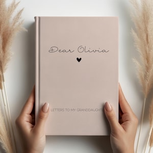 Cuaderno de cartas a mi nieta - Diario para querida nieta - Diario con nombre personalizado - Regalo de diario personalizado - Regalo de recuerdo de la abuela