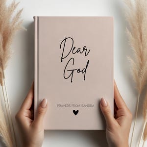 Dear God Personalized Prayer Journal- Custom Prayer Notebook- Christian Gift Journal- Prayer Diary- Gifts for Women- Mom Gift- Faith Journal