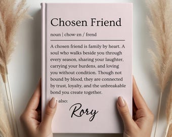 Long Distance Best Friend Gift Birthday, Best Friend Gifts for Women, 40th Best Friend Gift, Besties Notebook, Personalized Friend Birthday