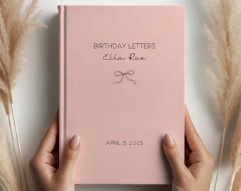 Personalized Birthday Letters Journal Custom Memory Book Birthday Keepsake Gift Letter Journal Any Age Birthday Gift