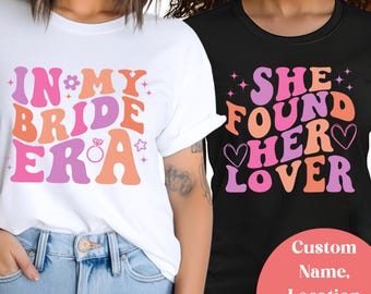 In meiner Braut Era Shirt, Brautjungfer T-Shirt, fand sie ihren Liebhaber Shirt, Konzert T-Shirt, Retro Bachelorette Shirt, Geschenk für Brautjungfer, Geschenk für die Braut