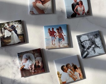 Custom Photo Magnets, Personalized Fridge Magnet Gift, 2x2, Locker Magnet, Personalized Family, Weddings, Baby Shower and Events