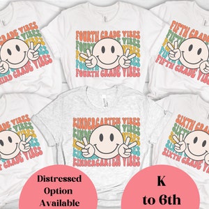 Third Grade Vibes Shirt, Back to School Elementary Shirt, Retro 3rd Grader T-Shirt, Kids First Day of School Outfit, Girl Sweatshirt