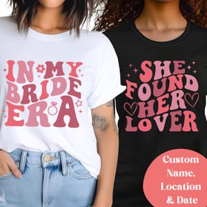 In My Bride Era Shirt, Bridesmaid Tee, She Found Her Lover Shirt, Concert Tee, Retro Bachelorette Shirt, Gift for Bridemaid, Gift For Bride