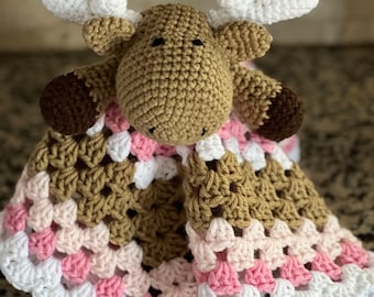 Moose Stuffie Lovey New Baby Welcome Shower Gift