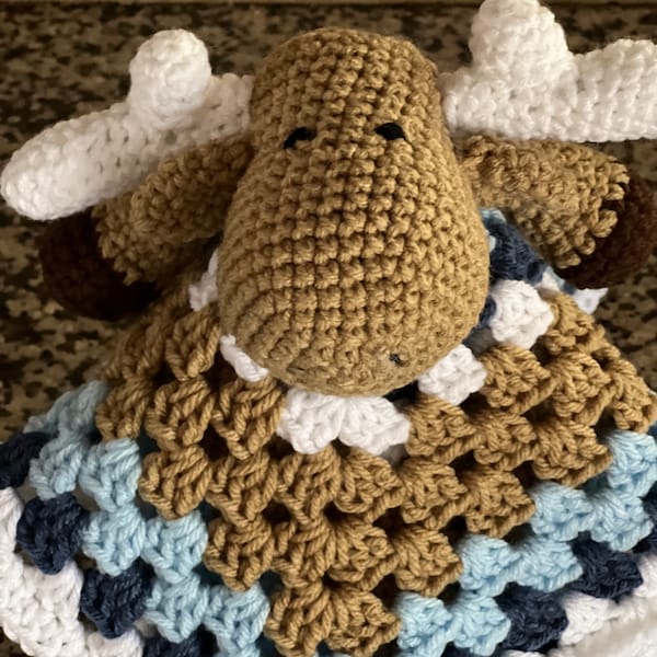 Moose Lovey Stuffie New Baby Welcome Shower Gift