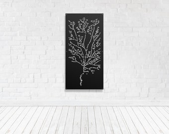 Privacy Screen, Metal, Outdoor Panel, Garden, Fence Topper, Décor , Art - Abstract Tree