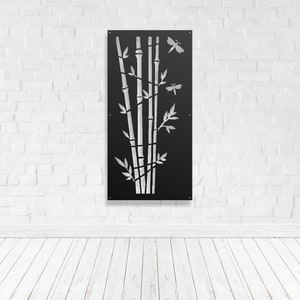 Privacy Screen Metal Garden Home Art Fence Decor Trellis Room Divider Gate - Bamboo