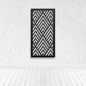 Privacy Screen Metal Garden Home Art Fence Decor Trellis Room Divider Gate - Triangle2