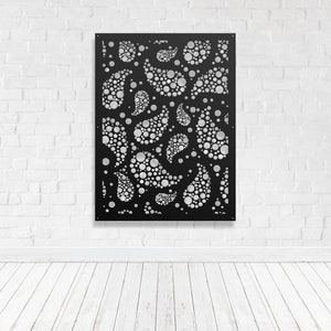 Privacy Screen Metal Garden Home Art Fence Decor Trellis Room Divider Gate - Bubbles