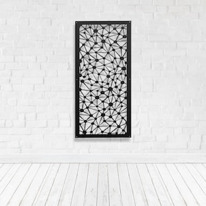Privacy Screen Metal Garden Home Art Fence Decor Trellis Room Divider Gate - Abstract 4
