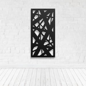 Privacy Screen Metal Garden Home Art Fence Decor Trellis Room Divider Gate - Abstract 1