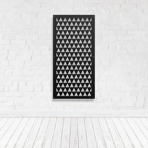Privacy Screen Metal Garden Home Art Fence Decor Trellis Room Divider Gate - Triangle1