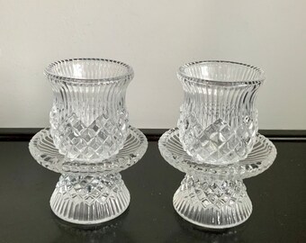 Set of 2 PartyLite Williamsburg Votive/Taper/Pillar Candleholders -- Free Shipping!!