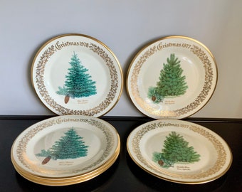 Lenox Christmas Commemorative Issue Plate - Only 1 Plate Left — 1978 Blue Spruce -- Free Shipping!!