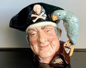 Royal Doulton Large Toby Mug -- Long John Silver (D 6335) -- Free Shipping!!