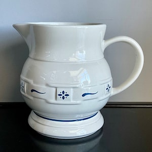 Longaberger Woven Traditions Classic Blue Large 64 Oz. Pitcher — Free Shipping!