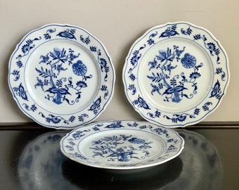 Set of 3 Blue Danube Bread & Butter Plates -- Free Shipping!!