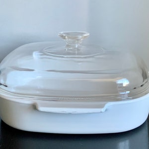 Corning Cornflower Blue 2 1/2 Qt. Square Covered Casserole A-10-B and A-12-C Free Shipping image 2