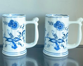 Blue Danube Set of 2 Tankards: Only 1 Set Left