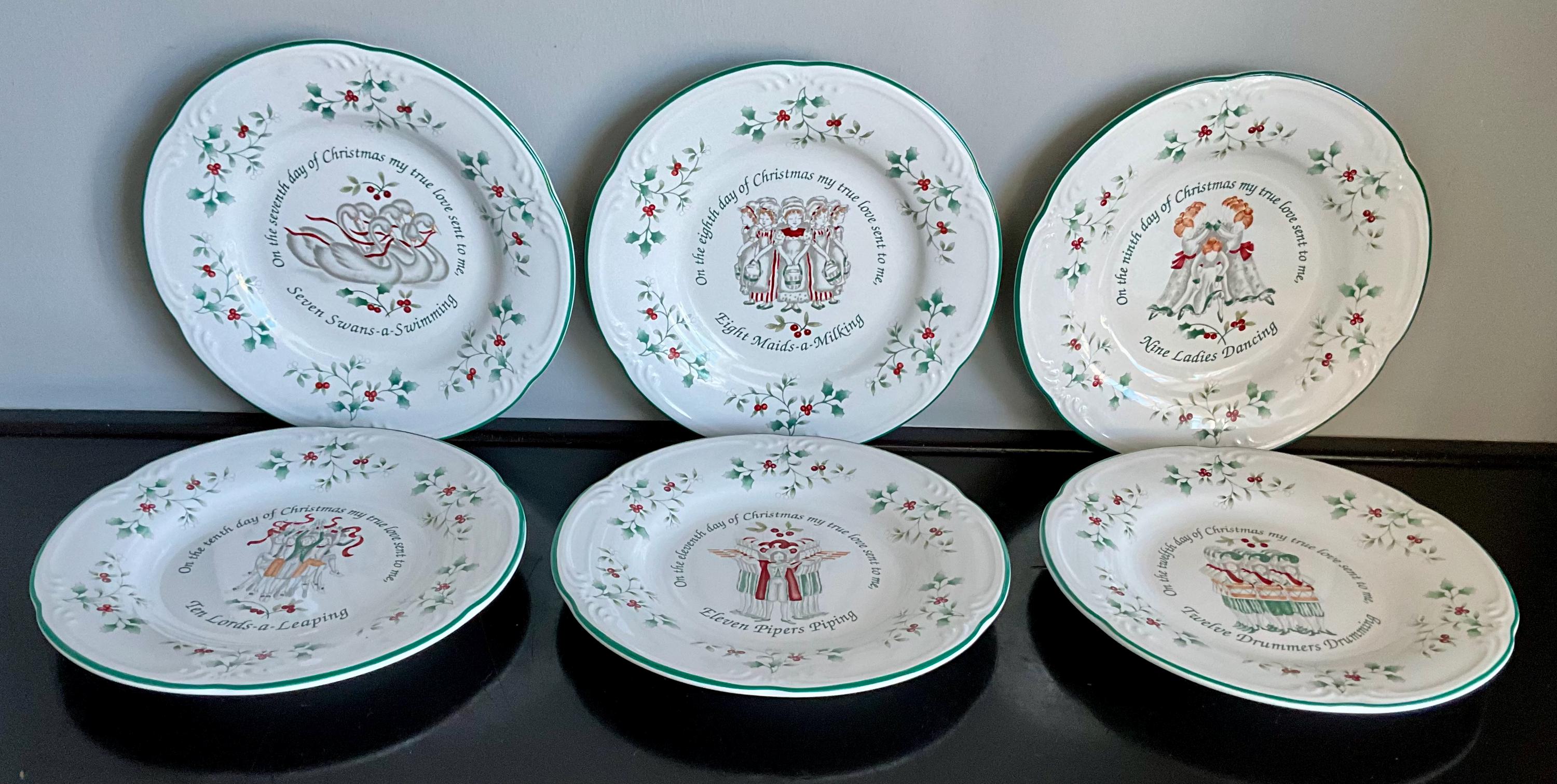 Holiday Dinnerware 12 Days Of Christmas Plates Crate And Barrel