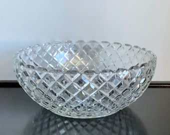 Anchor Hocking Waterford Clear Large Fruit Bowl —  Free Shipping!!