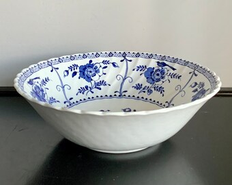 Johnson Brothers Indies Blue 8” Round Vegetable Serving Bowl - Free Shipping!!