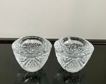 Set of 2 Cristal D'Arques-Durand Fontenay Votive/Taper Candle Holder -- Free Shipping!!