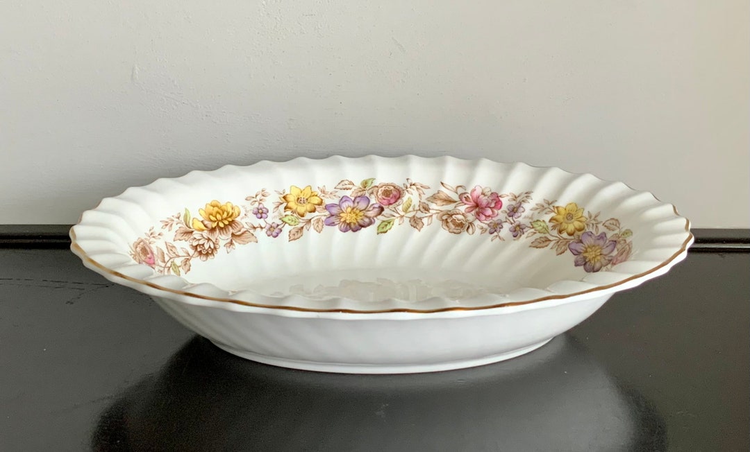 Royal Doulton Mayfair Brown Multicolor 10 Oval Vegetable Etsy