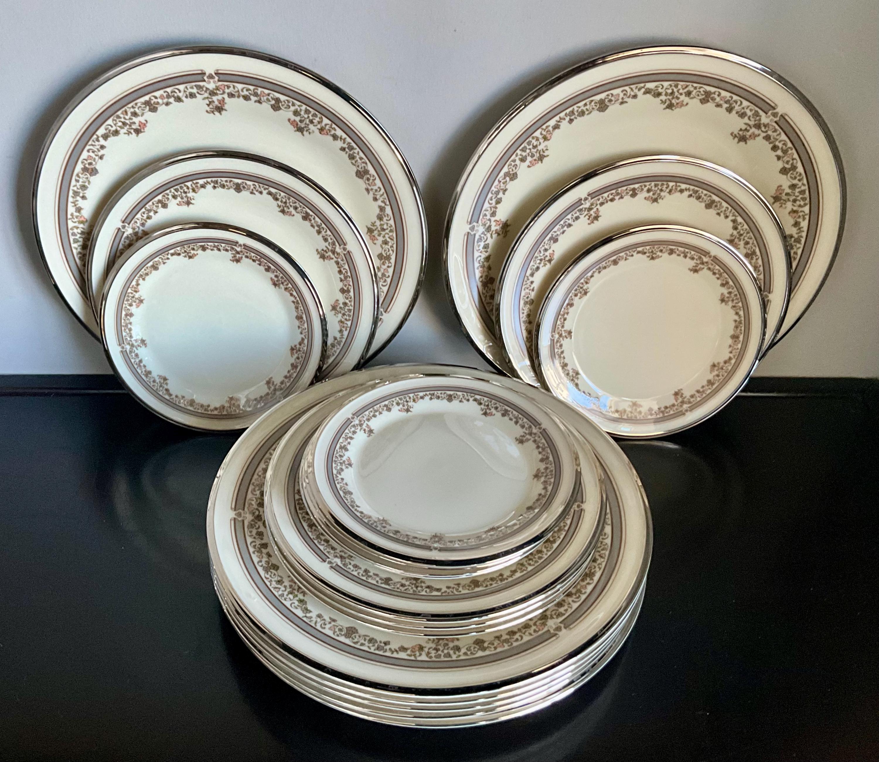 Lenox Lace Point 18-piece Dinnerware Set: Dinner, Salad & Bread Plates ...