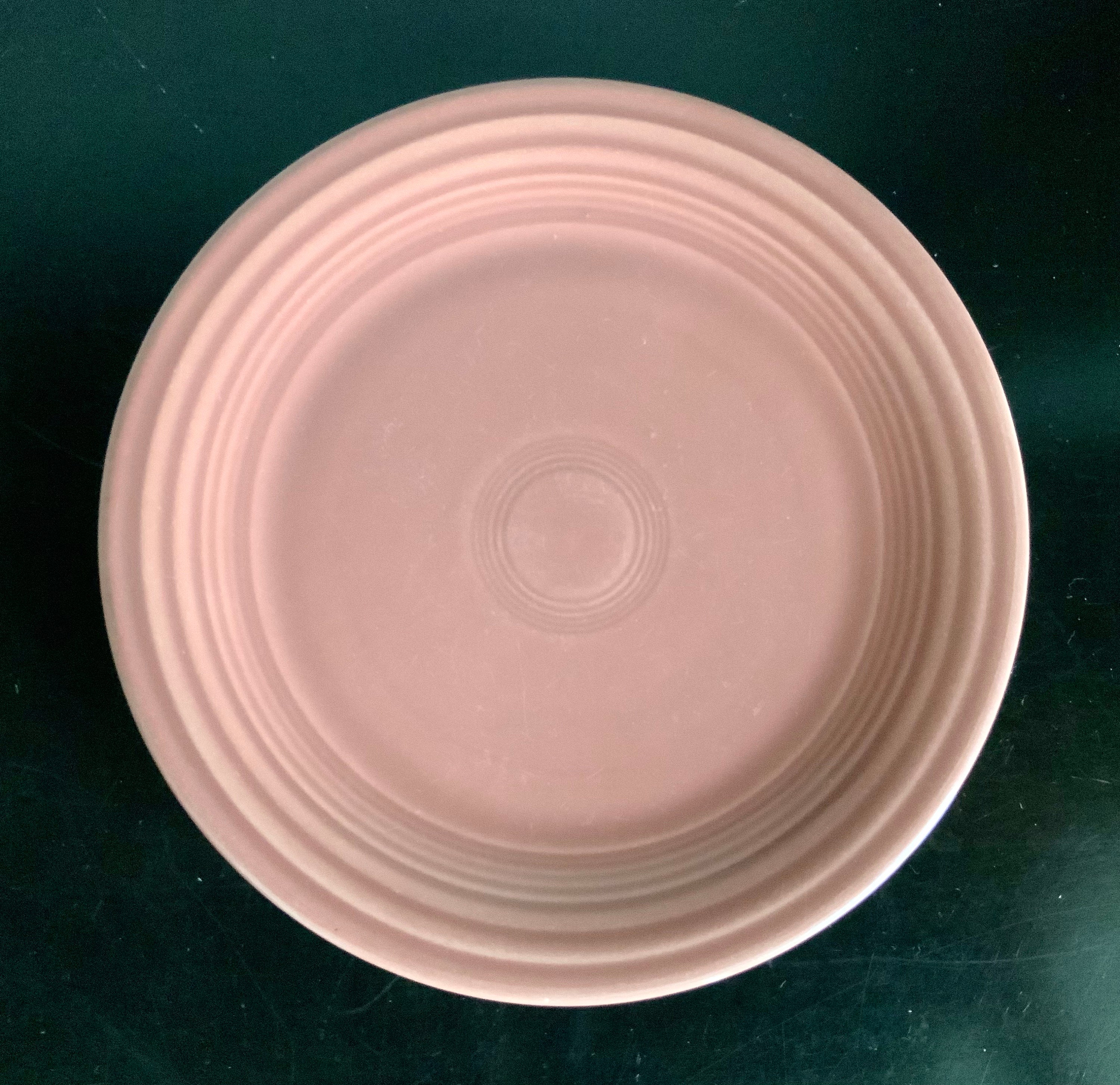 Vintage Rose Fiestaware Luncheon Plate Free Shipping Etsy